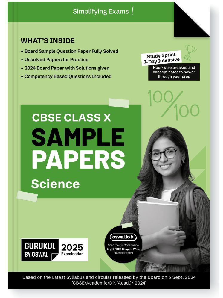     			Gurukul By Oswal Science Sample Papers for CBSE Class 10 Board Exam 2025 : Fully Solved New SQP 2025, Solved Sample Papers, Unsolved Sample Papers, Bo