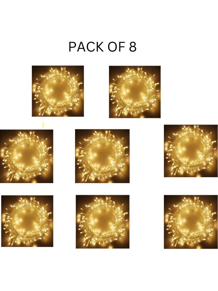     			Kadio Yellow 12M String Light ( Pack of 8 )