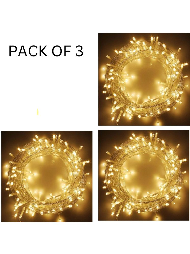     			Kadio Yellow 13M String Light ( Pack of 3 )