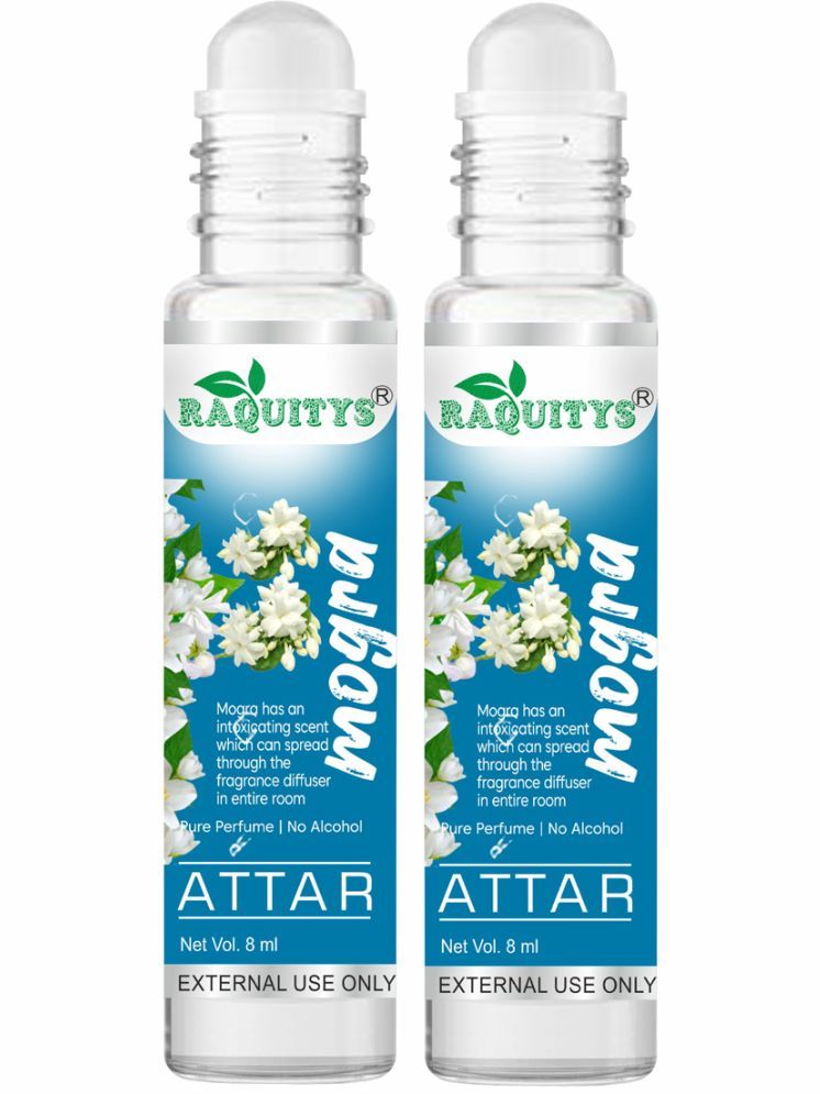     			RAQUITYS Mogra Non- Alcoholic Below 50ml Attar ( Pack of 2 )