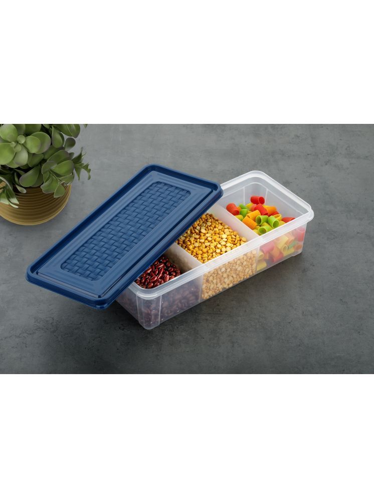     			Vittamix 3 in 1 Section Box Plastic Blue Multi-Purpose Container ( Set of 1 )