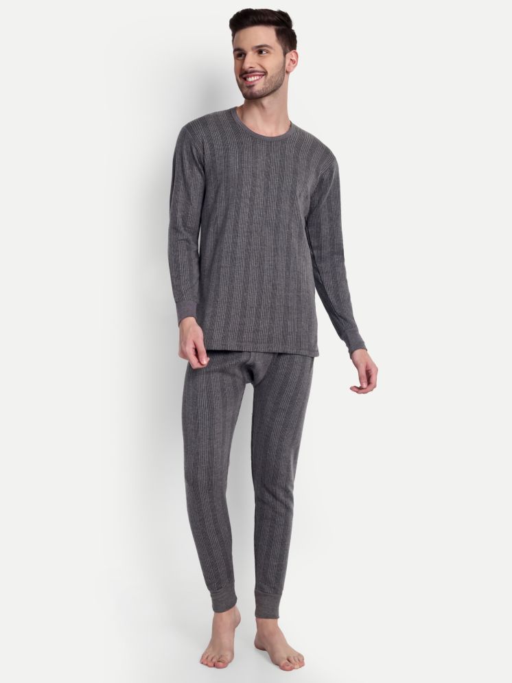     			Zeffit Cotton Blend Men's Thermal Sets ( Charcoal ) men thermal