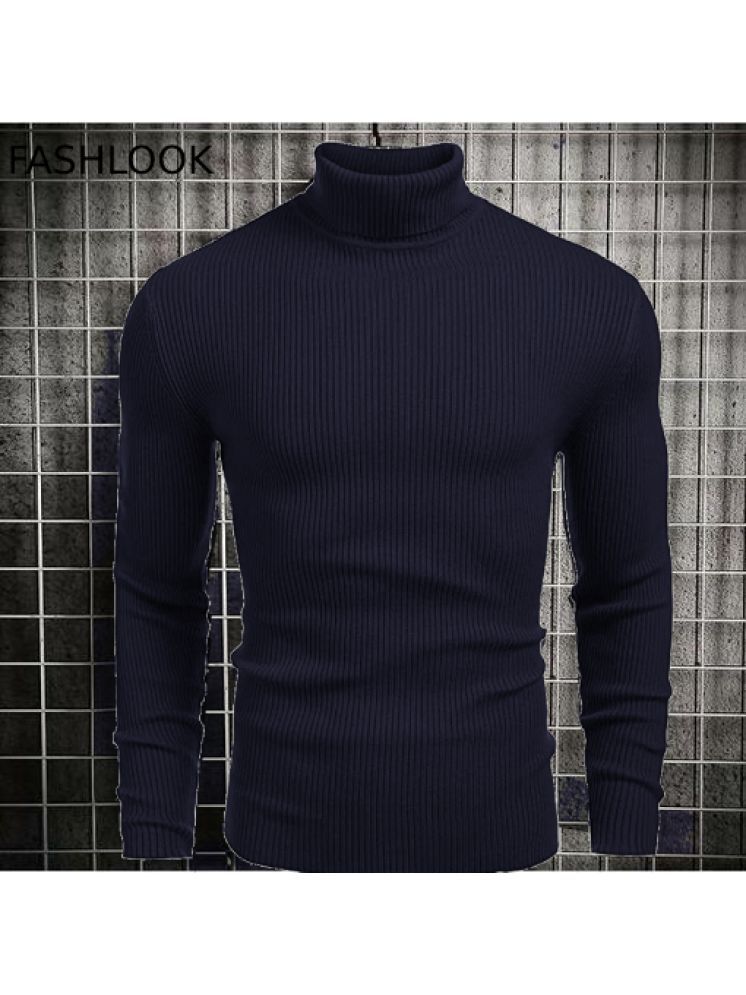     			nikline Woollen High Neck Men's Sweatshirt - Navy ( Pack of 1 )