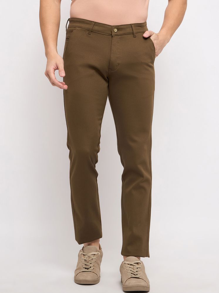     			Duke Slim Pleated Men's Chinos - Khaki ( Pack of 1 )