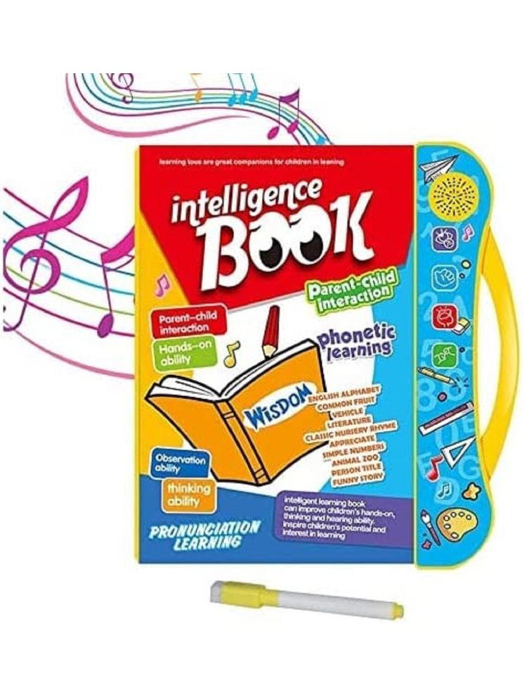     			Intelligence Book Sound Book for Children, English Letters & Words Learning Book, Fun Educational Toys. Activities with Numbers, Shapes Learning Book for Toddlers