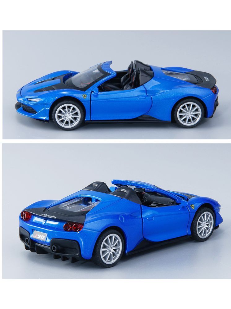     			Bluebell Red Frrarii Metal Car car Alloy Metal Pull Back Die-cast Car, Diecast Metal Pullback Toy car with Openable Doors