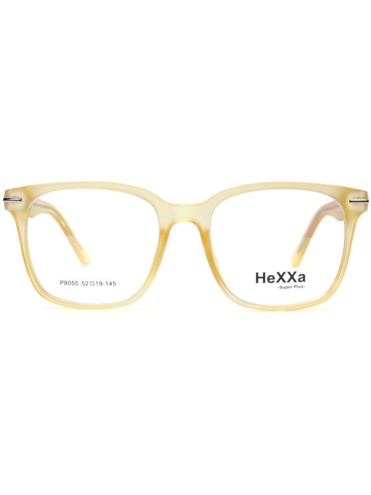     			Hexxa Yellow Rectangular Eyeglass Frame ( Pack of 1 )