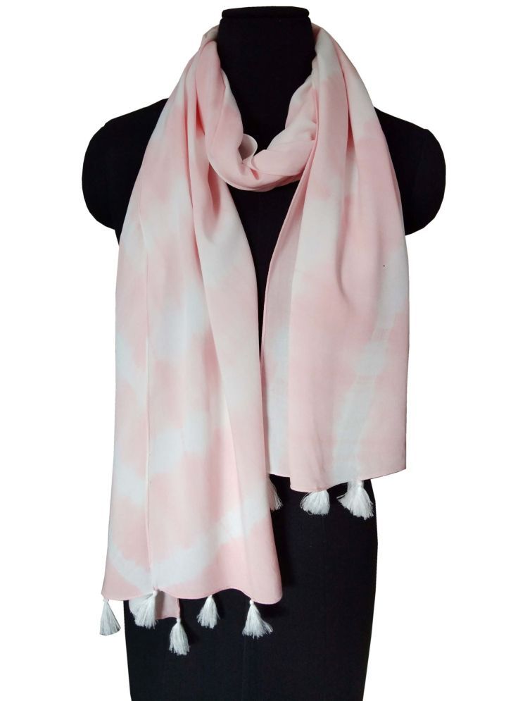     			JVNINE Pink Viscose Women's Stole ( Pack of 1 )