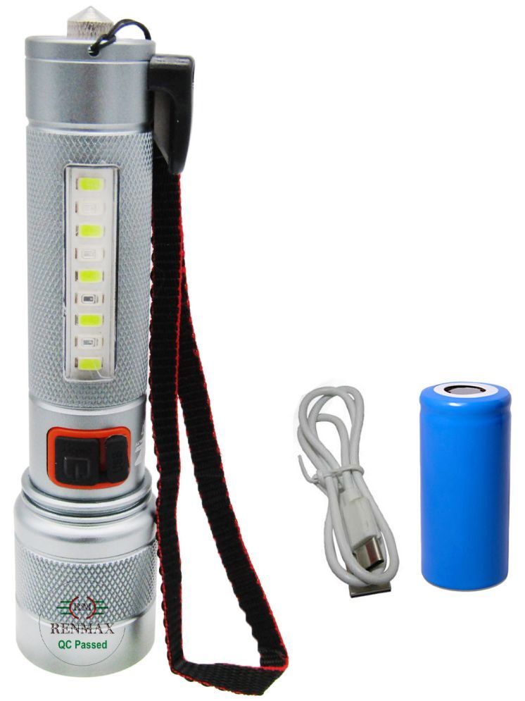     			RENMAX - 50W Rechargeable Flashlight Torch ( Pack of 1 )