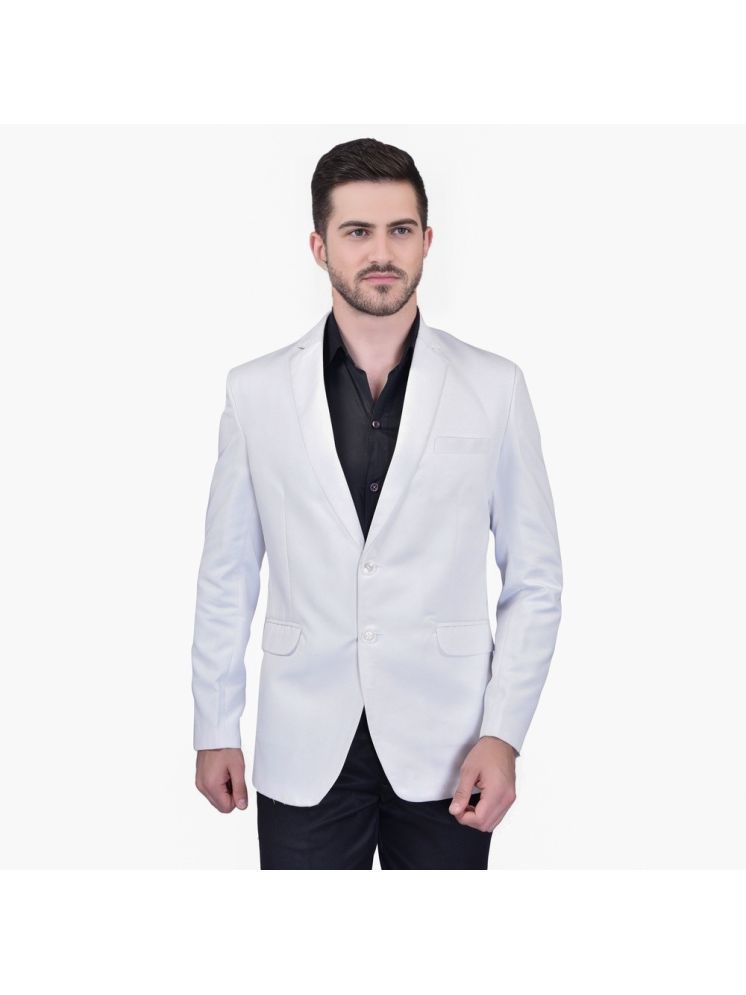     			roundfeet Cotton Men's Blazer - White ( Pack of 1 )