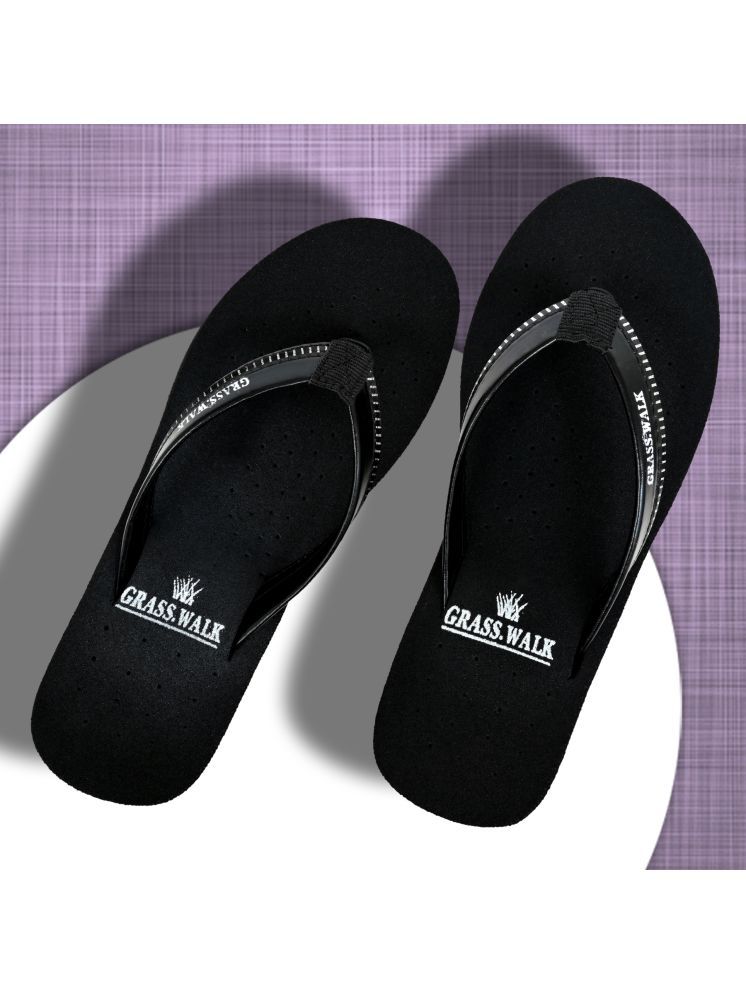     			GRASS WALK Black Women's Daily Slipper