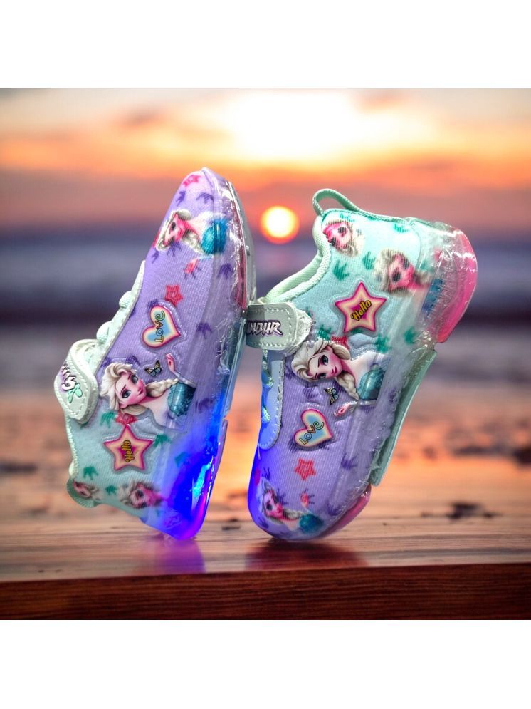     			ICONIC ME - Multicolor Girl's LED Shoes ( 1 Pair )