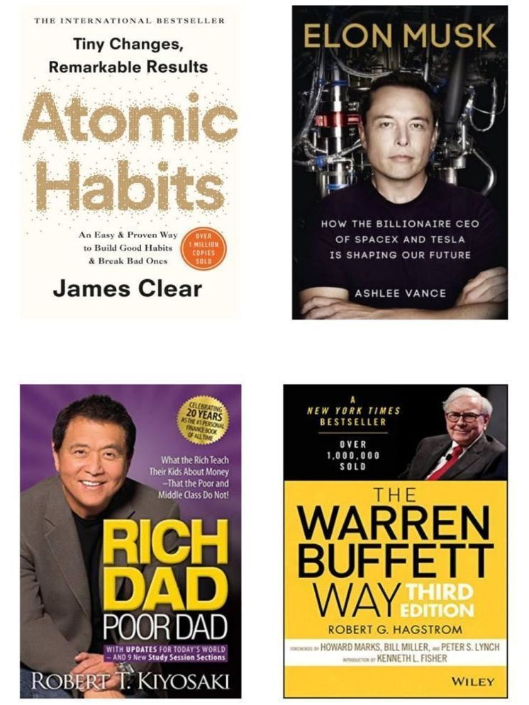     			Inventing the Future & Rich Dad Poor Dad By Atomic habit & Elon Musk