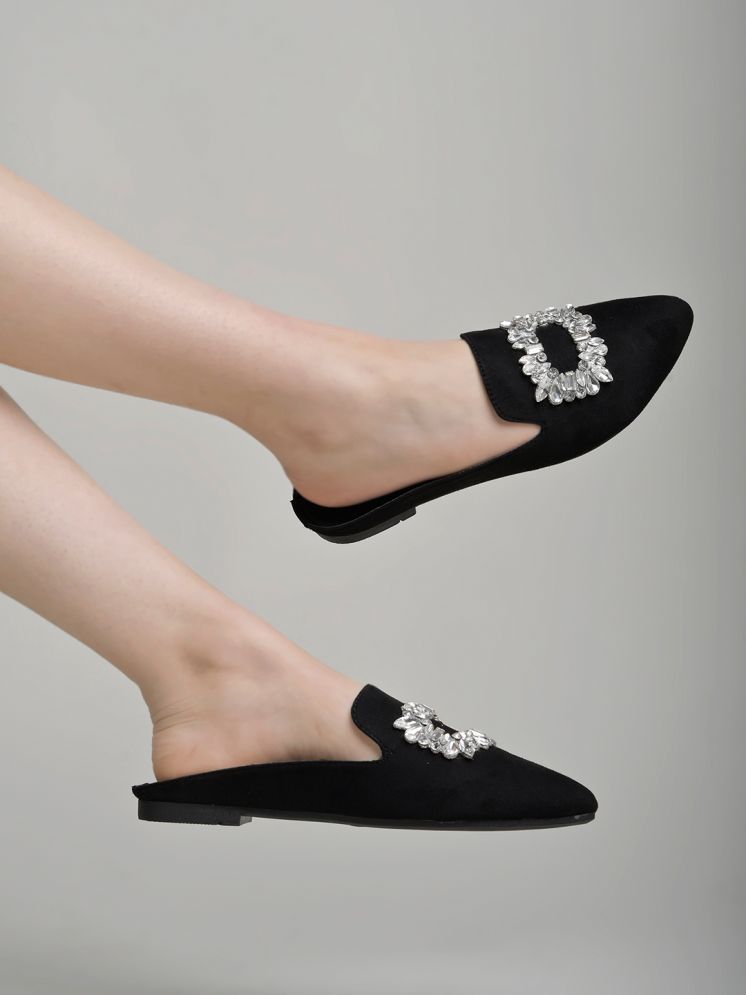     			Stylestry Black Women's Casual Ballerinas