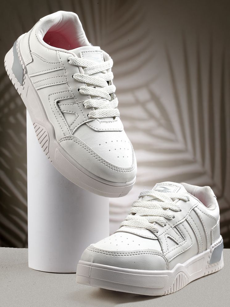     			ASIAN White Women's Sneakers