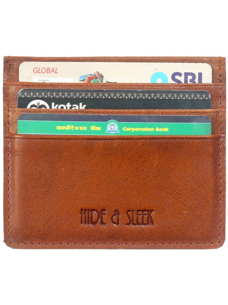     			Hide&Sleek Leather Unisex Card Holder ( Pack of 1 )