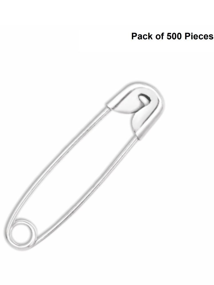     			Jyoti 33104 Safety Pins - Prime, Strong Nickel Plated Steel, Rust Resistant, Heavy Duty Variety Pack, Perfect for Clothes, Crafts, Sewing, Pinning (500 Pins of Size 0 / 27mm) - 500 Pcs