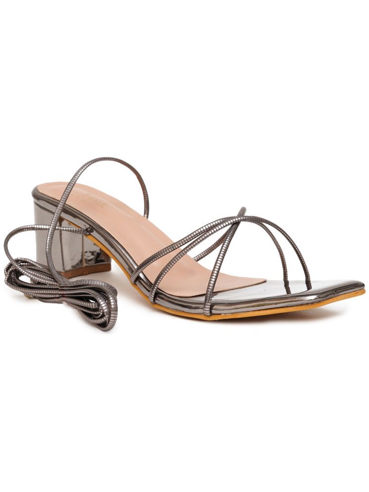     			PLANET WALK Gray Women's Sandal Heels