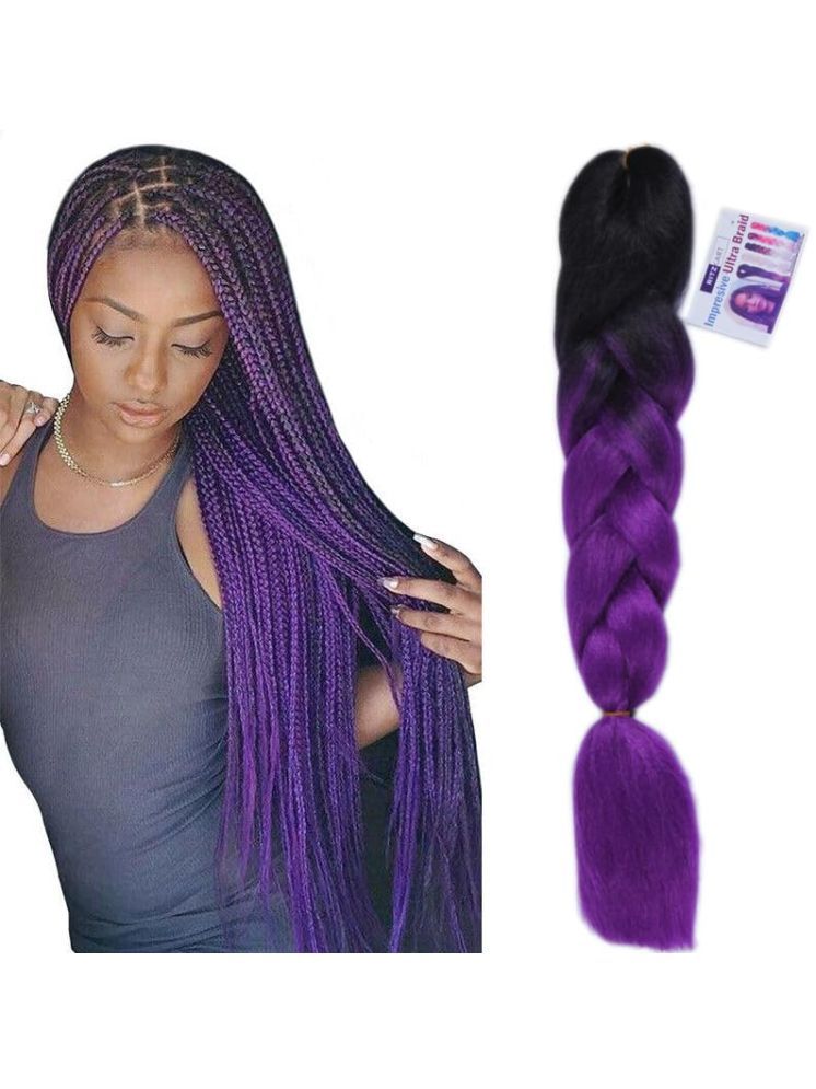     			RITZKART - Purple Clip In Hair Extension