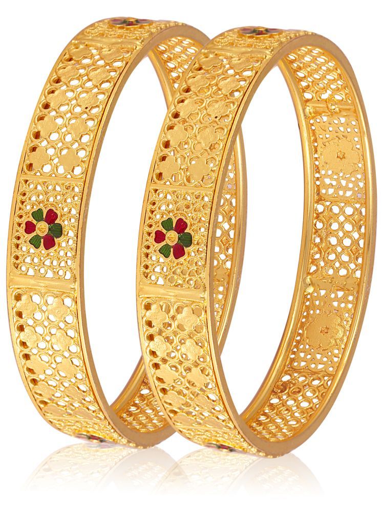     			Vighnaharta Gold Bangle Set ( Pack of 1 )