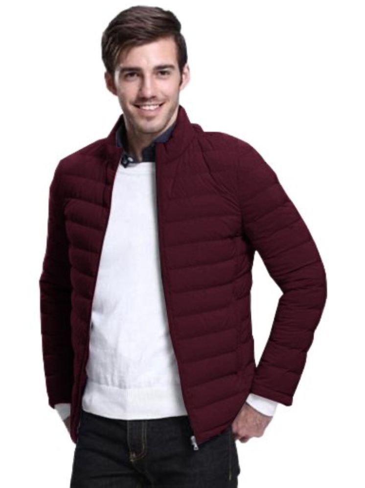     			nikline Polyester Men's Puffer Jacket - Maroon ( Pack of 1 )