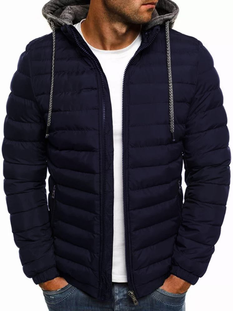     			nikline Polyester Men's Puffer Jacket - Navy ( Pack of 1 )