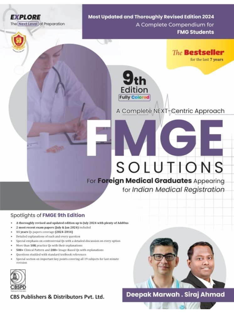     			A Complete NEXT Centric Approach FMGE SOLUTIONS 9th Edition