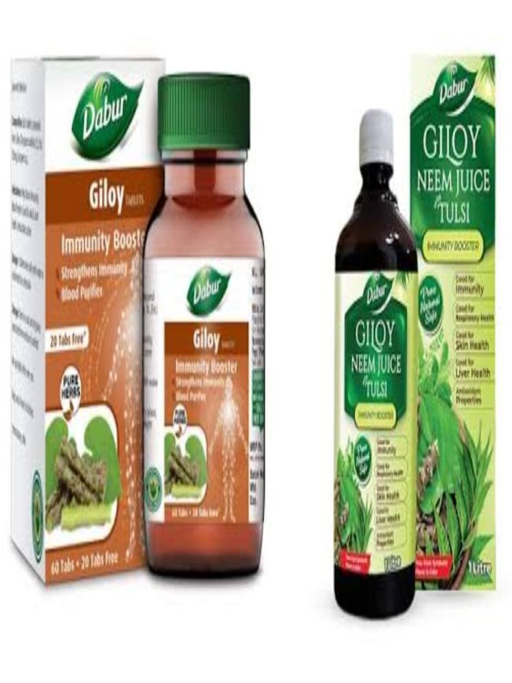     			Dabur DABUR GILOY NEEM JUICE TULSI &GILOY TAB(PACK OF 2)