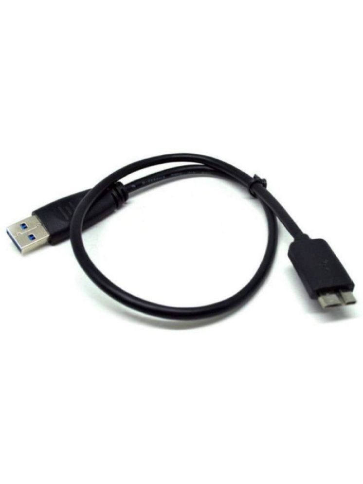     			EKRAJ 0.5m HDD Cable USB 3.0 A to Micro B For External Hard Drive - Black