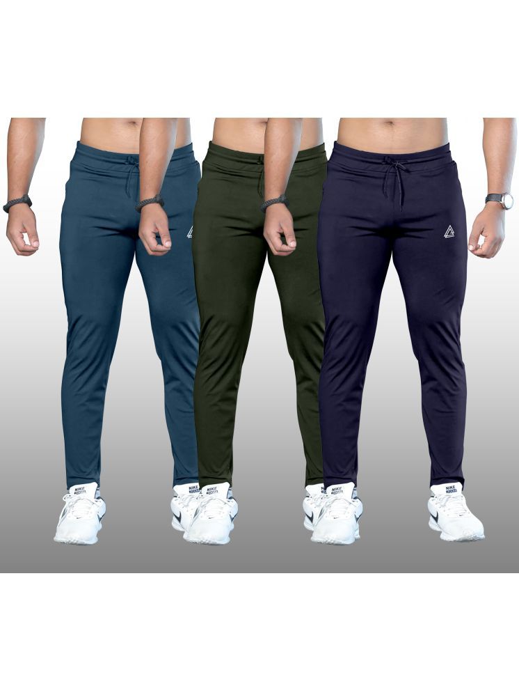     			FTX Dark Green Lycra Men's Trackpants ( Pack of 3 )