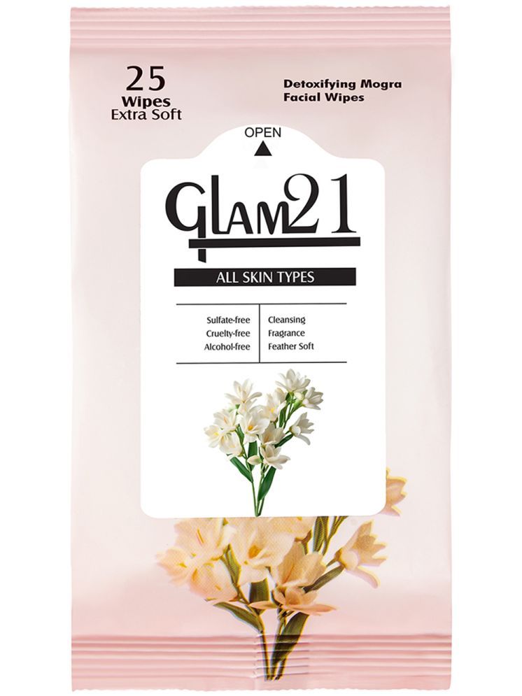     			Glam21 Glam21 Facial Wipes -Mogra- 25pcs Makeup Remover wipes Makeup Remover Wipes 100 g