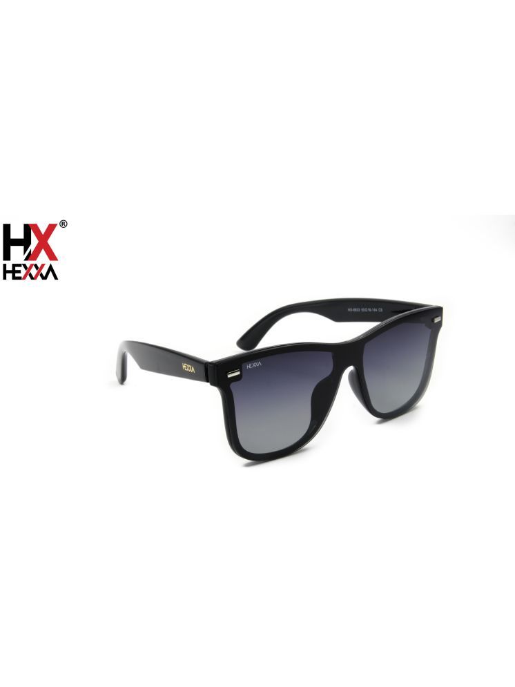     			Hexxa Black Oversized Sunglasses ( Pack of 1 )