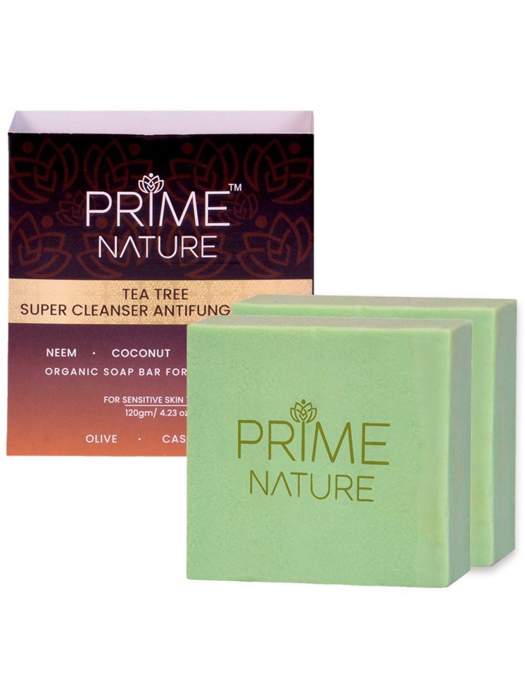     			Prime Nature Antibacterial Tea Tree Super Cleanser Antifungal ,Neem Soap for Sensitive Skin ( Pack of 2 )