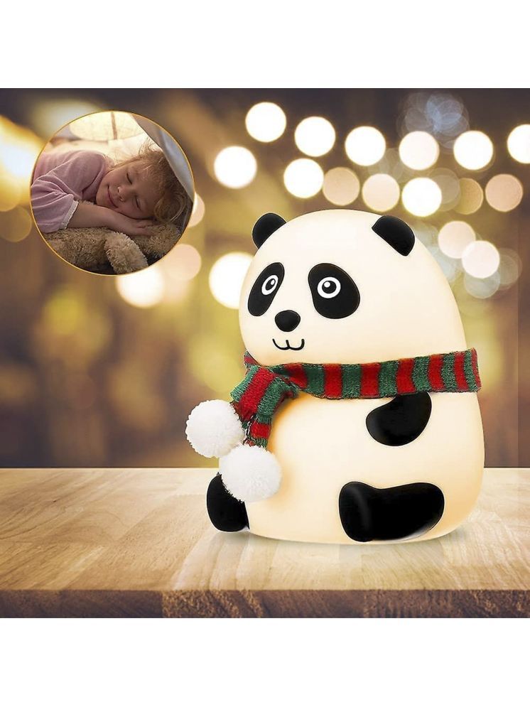     			SL. Cute Panda Night Light, Squishy Lamp For Kids, 7 Color Changing Bedside Lamp Multicolor Decorative Table Lamp ( Pack of 1 )