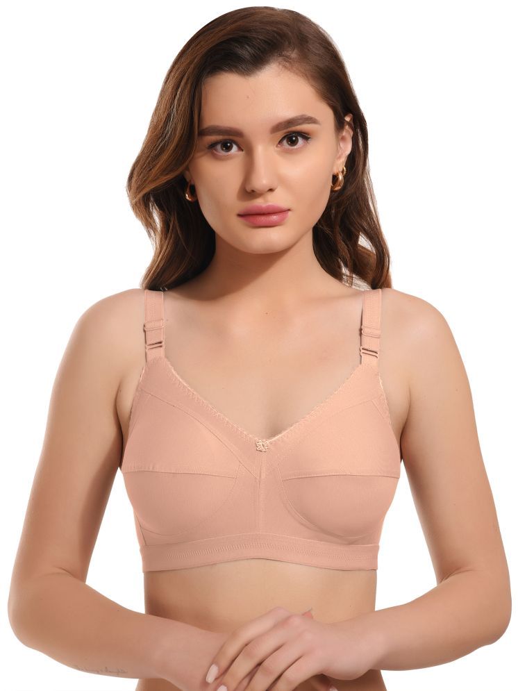     			Viral Girl Pack of 1 Cotton Blend Non Padded Women's Minimizer Bra ( Peach ) MV-DOVE-PEACH