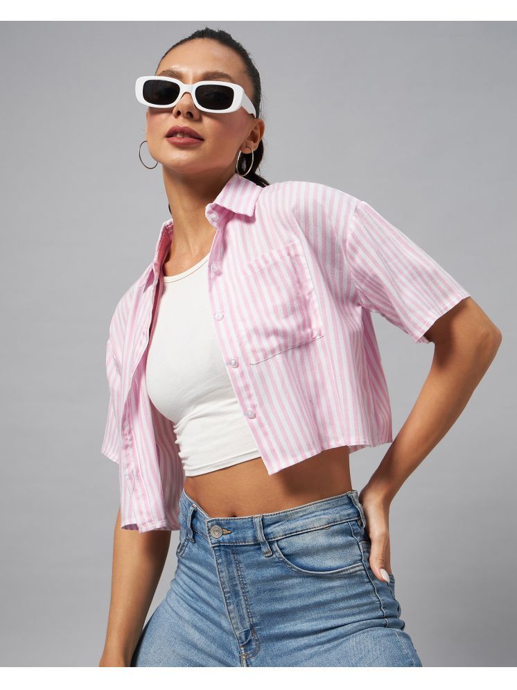     			Chimpaaanzee Pink Viscose Women's Shirt Style Top ( Pack of 1 )