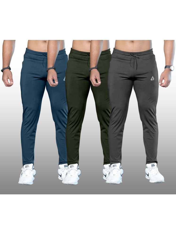     			FTX Sky Blue Lycra Men's Trackpants ( Pack of 3 )