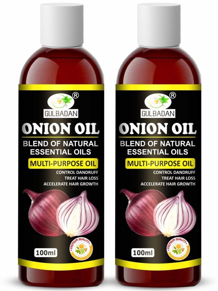     			GULBADAN Anti Dandruff Onion Oil 200 ml ( Pack of 2 )