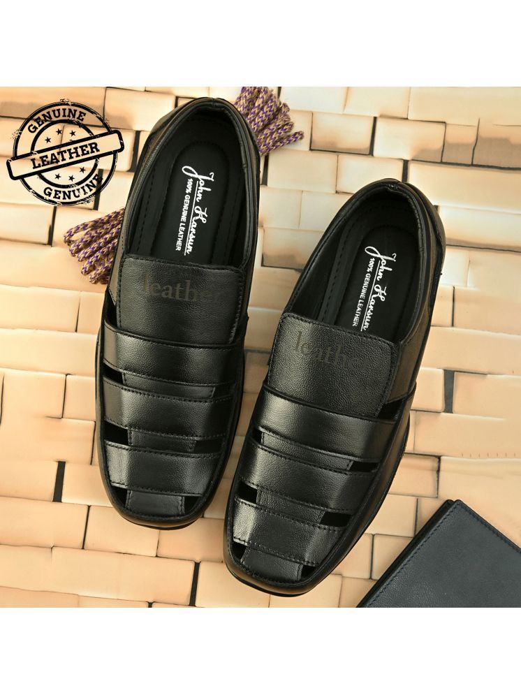     			John Karsun - Black Men's Sandals