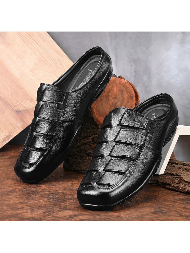     			John Karsun - Black Men's Sandals