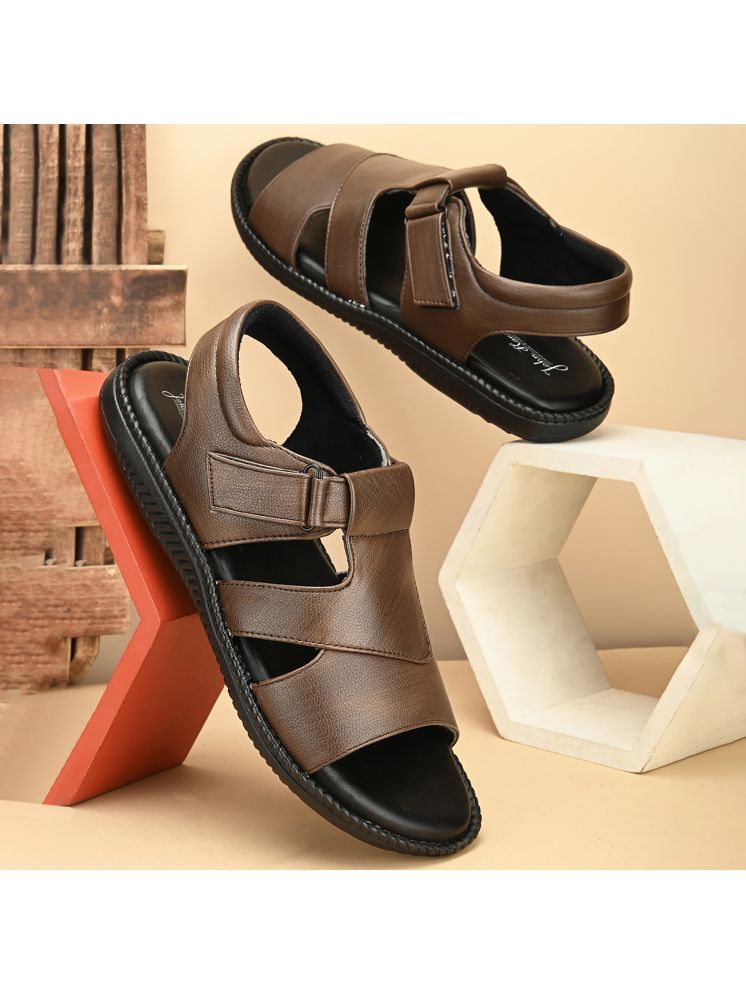     			John Karsun - Brown Men's Sandals