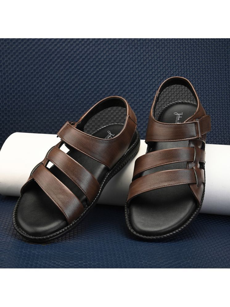     			John Karsun - Brown Men's Sandals