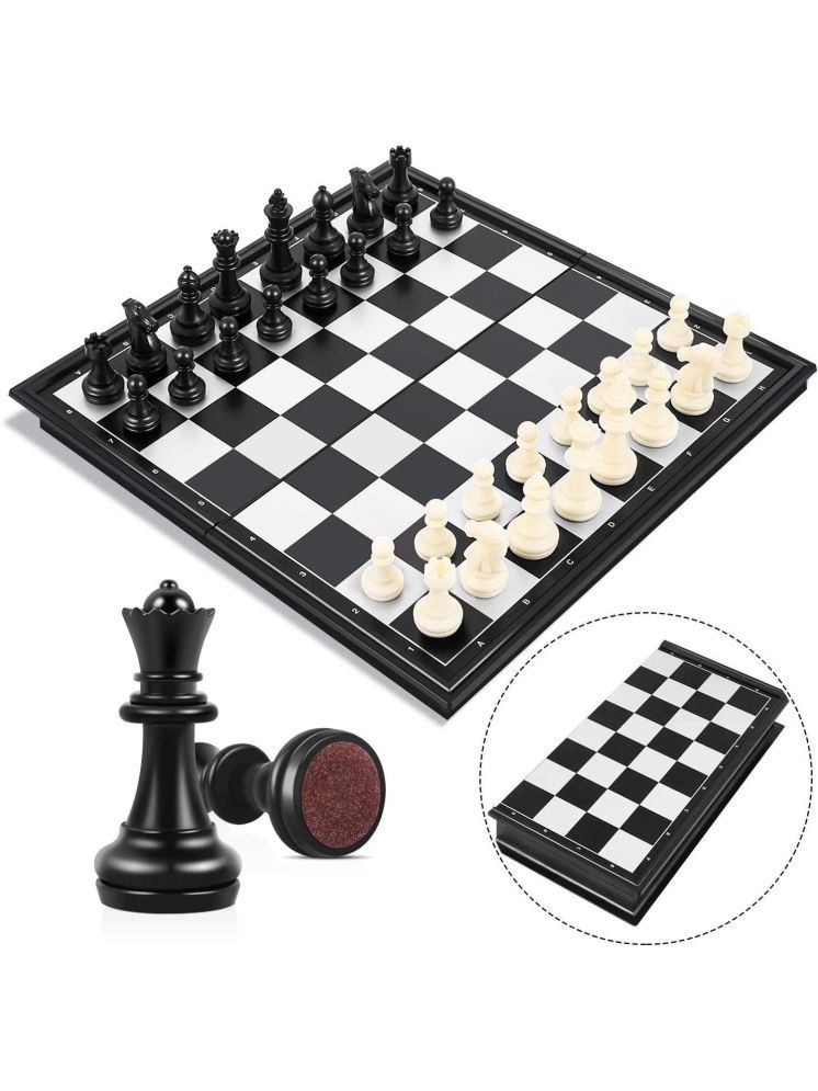     			PANSHUB Chess Board 10x10 Magnetic Chessboard Game Set with Folding Travel Portable Case Travel Chessgame