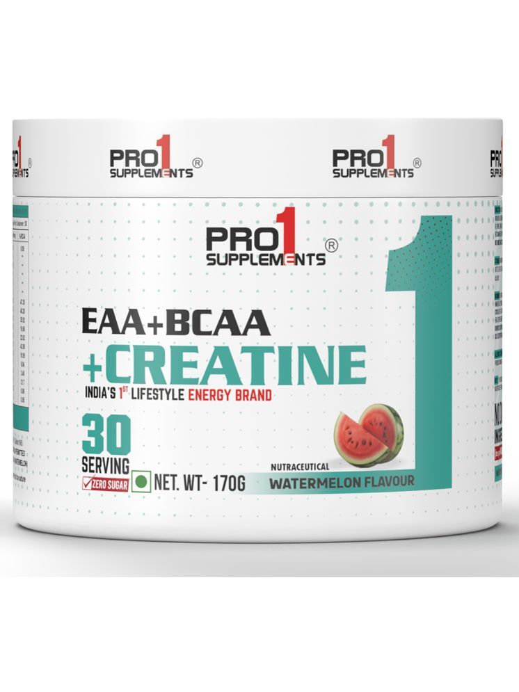     			PRO 1 SUPPLEMENTS EAA+BCAA+Creatine supplement Powder Watermelon 170 gm