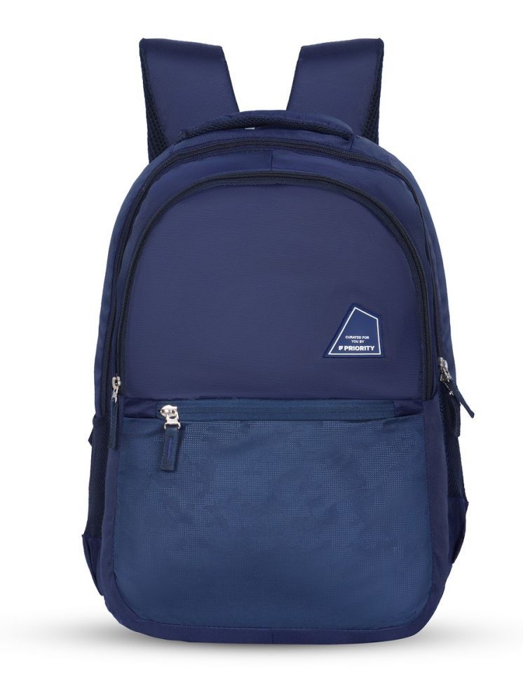     			Priority Blue PU Backpack ( 38 Ltrs )