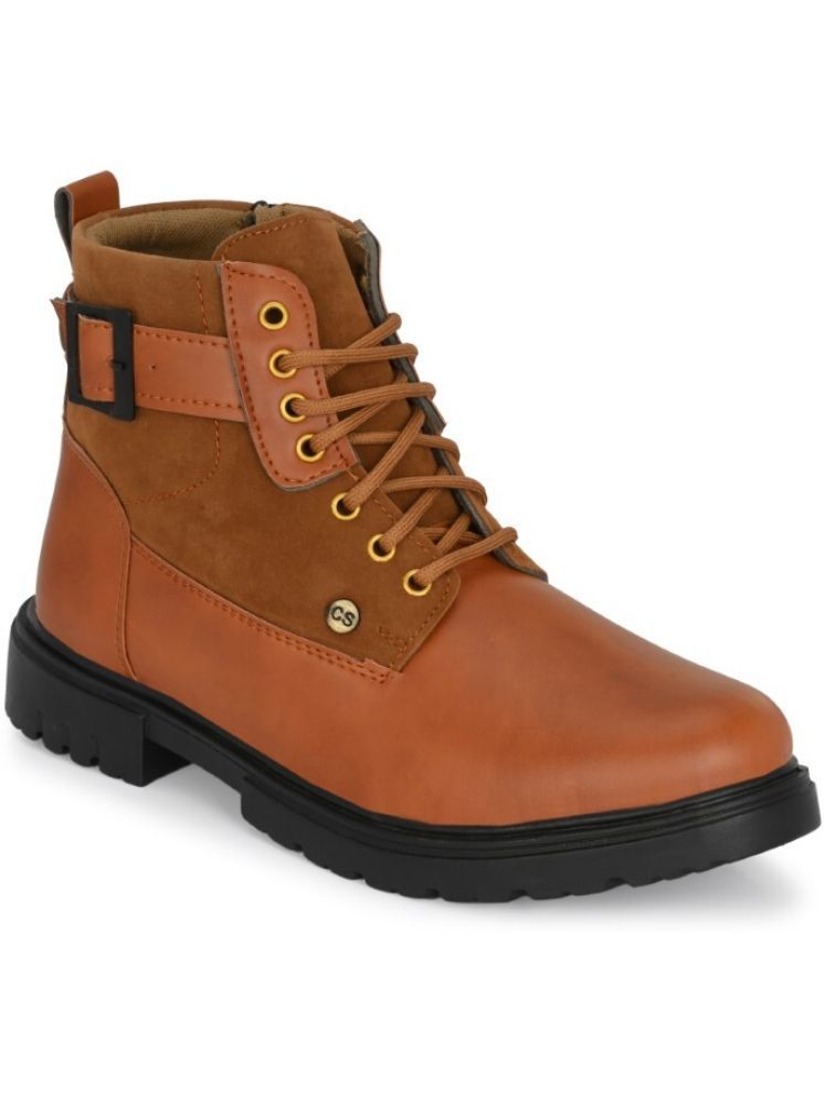     			Rising Wolf Tan Men's Casual Boots