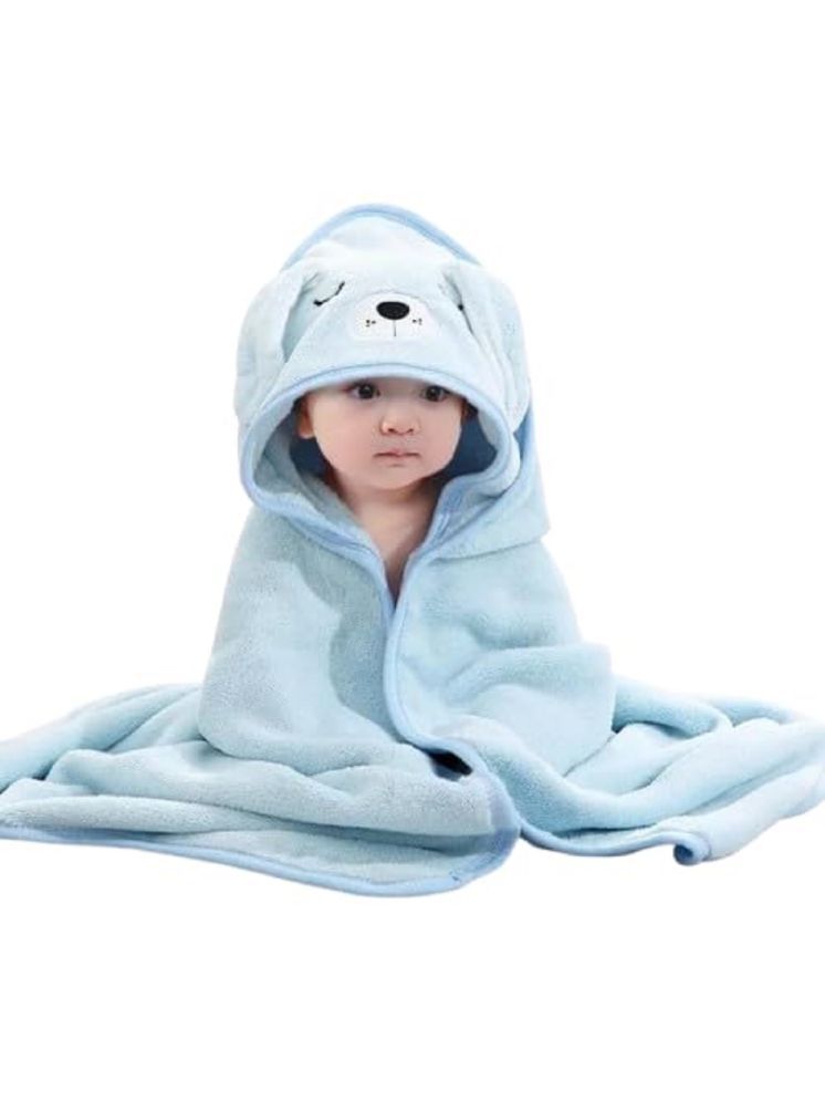     			SAFE-O-KID Cotton Animal Below 300 -GSM Bath Towel ( Pack of 1 ) - Blue