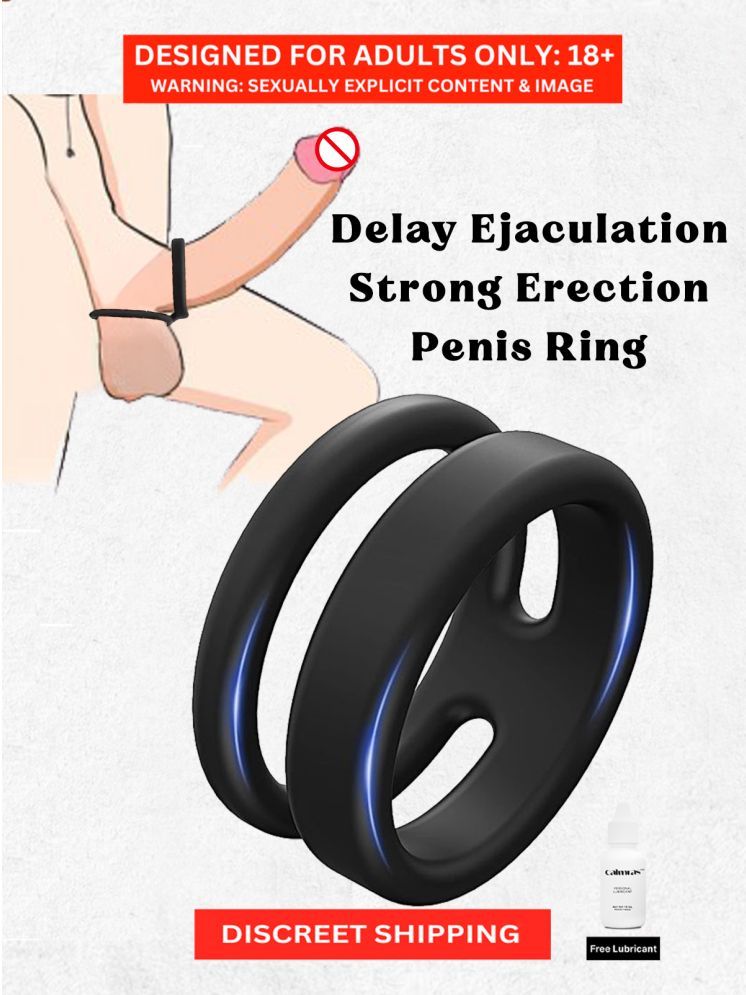     			Compact Design: Long Lasting Dual Penis Cock Ring Crafted from Soft Silicone Material Best uses for Couples Play