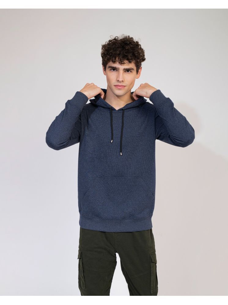     			ELBATROSS Terry Blend Hooded Men's Sweatshirt - Navy Blue ( Pack of 1 )