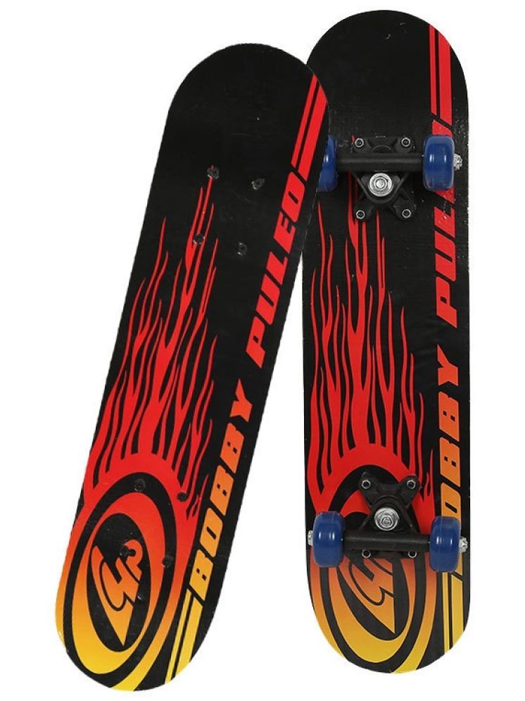     			PANSHUB Bobby Skateboard 23"X 6" Complete Skateboard, Double Kick Concave Skate Board 9 Layer Plywood Deck Standard Skateboards